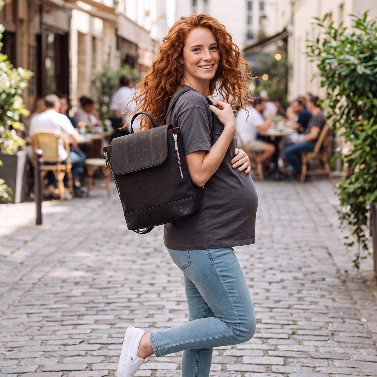 Rucksack aus Kork " Amalia"