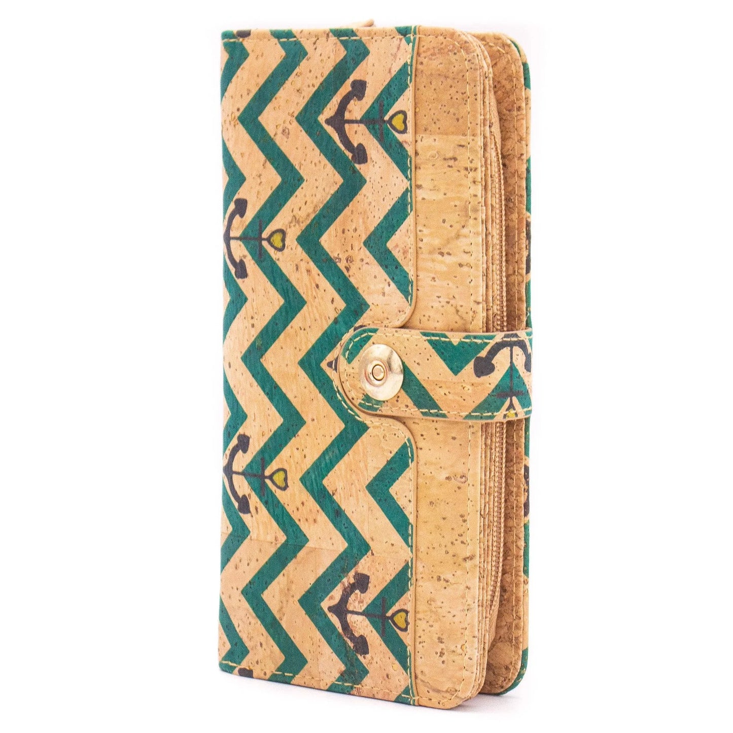 Großes Portemonnaie als Clutch verwendbar.