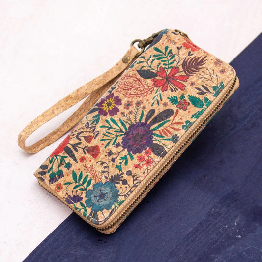 Kork-Geldbörse mit Reißverschluss