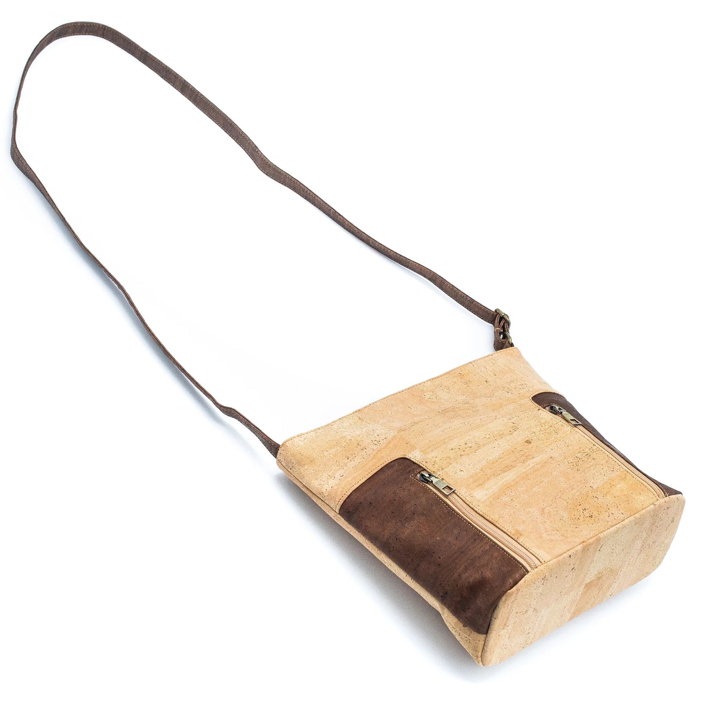 Elegante und ethische Umhängetasche aus nachhaltigem Korkstoff