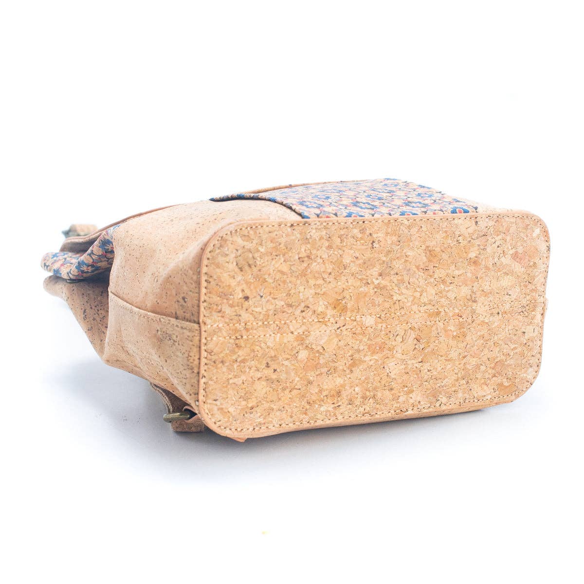 Damenrucksack aus Naturkork und Sommermuster