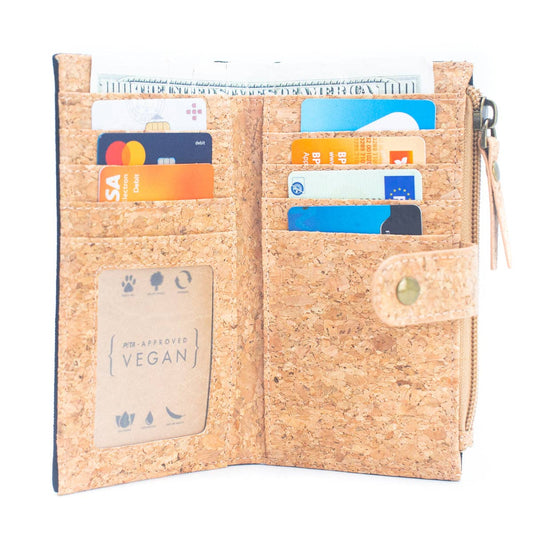 Damen-Brieftasche mit Schnalle, Kartenhalter, Geldbörse