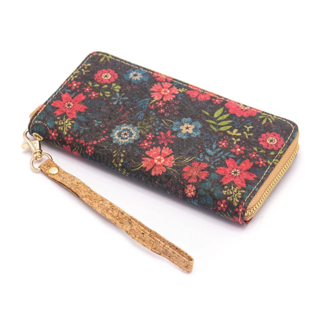 Kork-Geldbörse mit Reißverschluss
