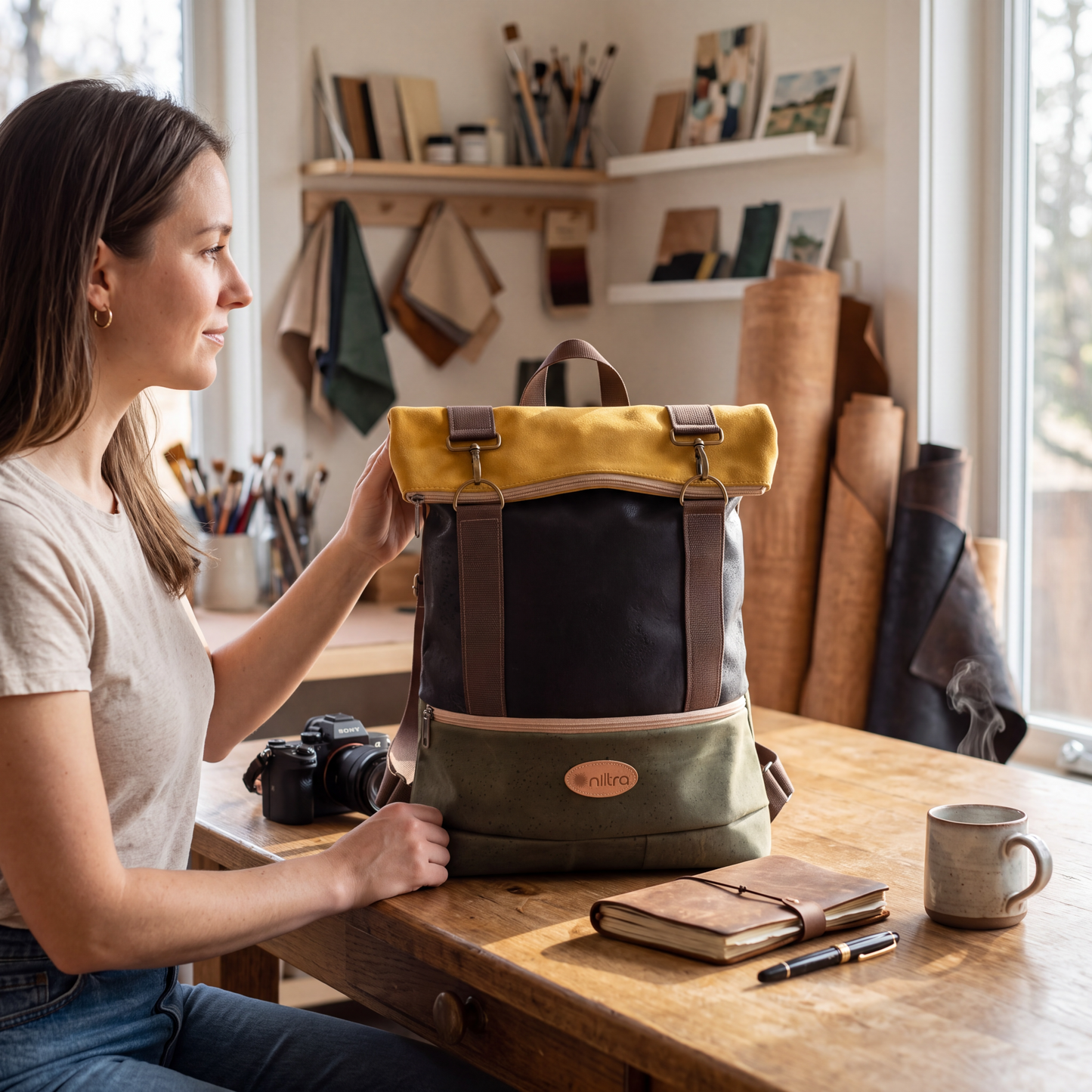 Damen Rucksäcke sind wunderbar funktional und passen sich perfekt an jede Lebenslage an. In unserem Shop finden Sie viele verschiedene Korkrucksäcke, die sich alle für den Transport der benötigten Utensilien eignen, egal ob sie klein, groß, schmal oder breit sind.