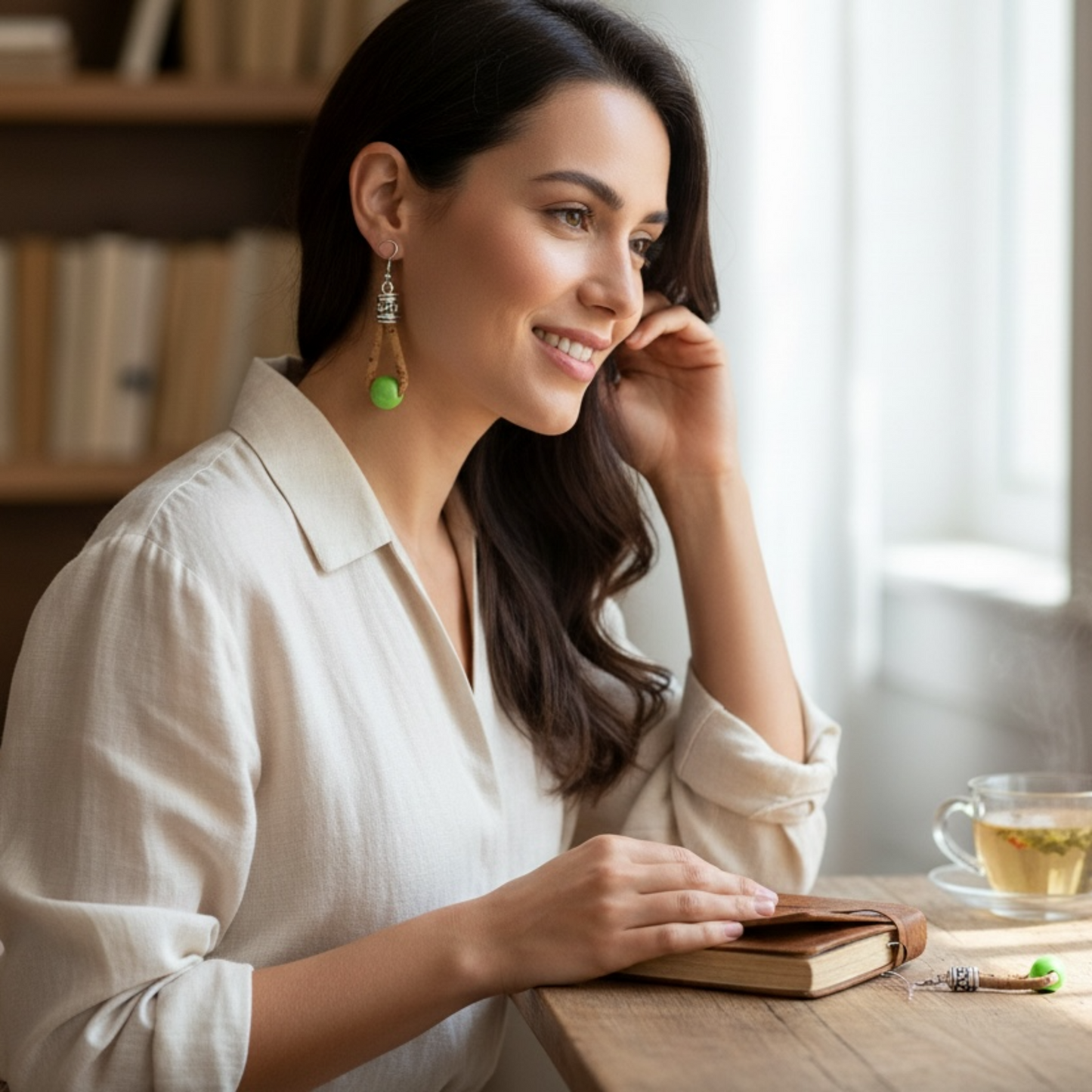 handgefertigter Kork-Schmuck