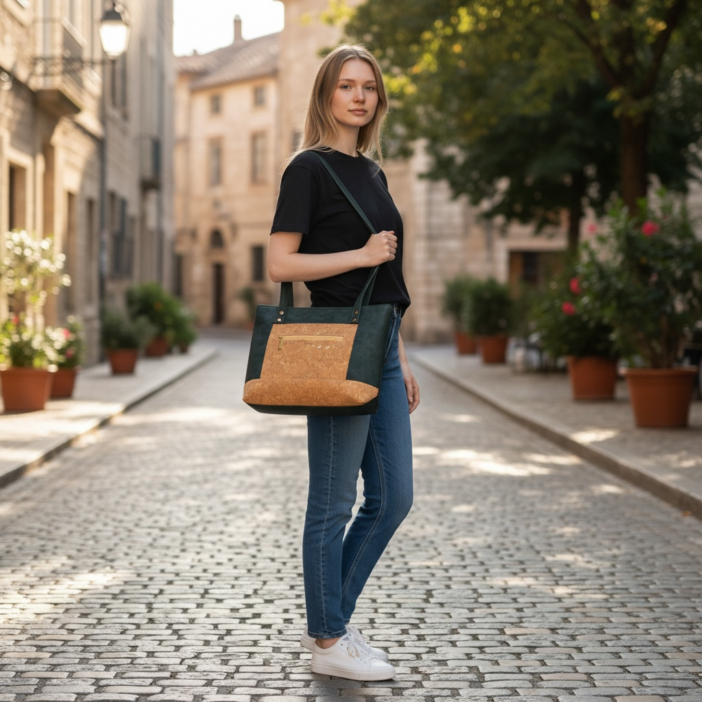 Modeaccessoires aus Kork