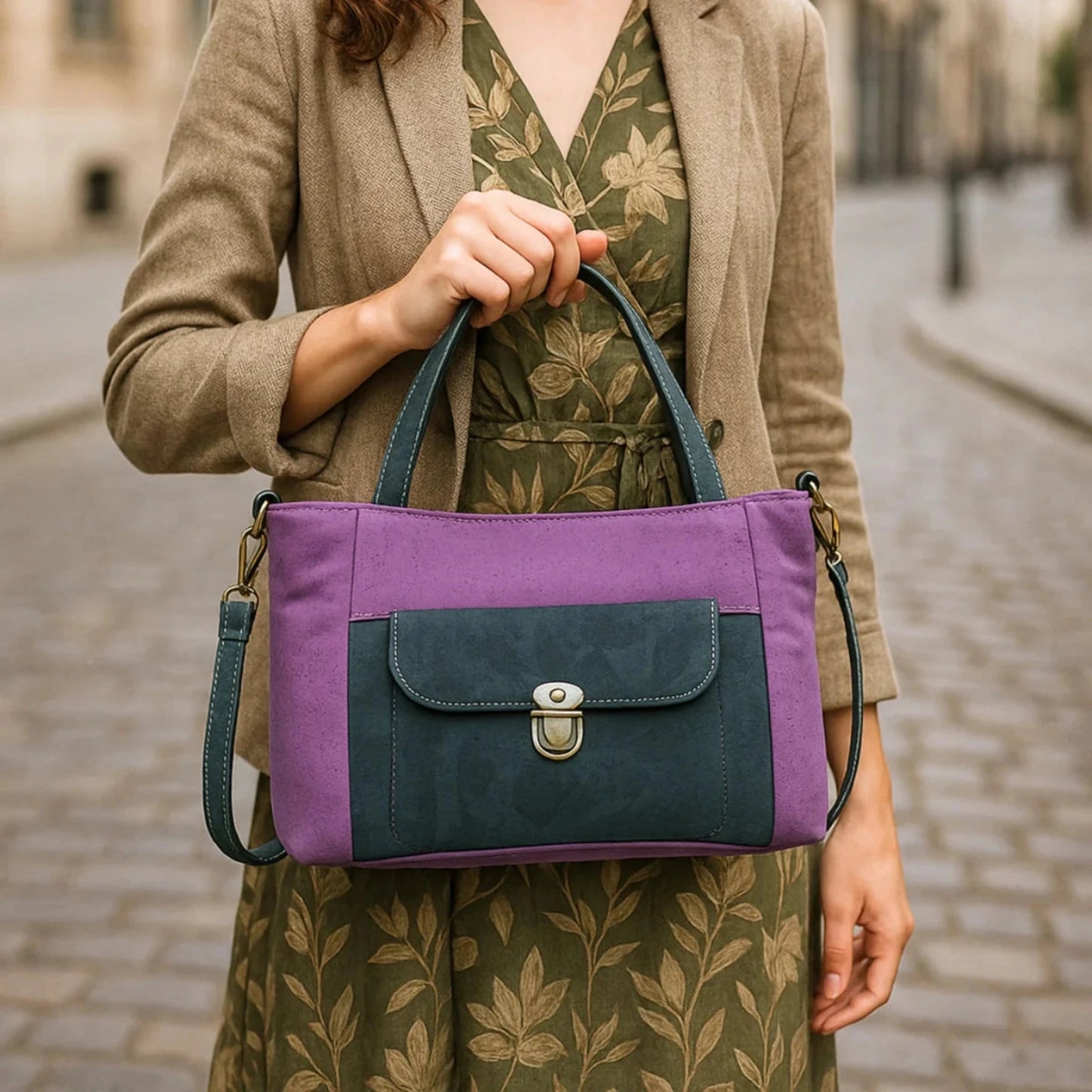 Stilvolle Naturkork-Handtasche für Damen bei niltro online kaufen.