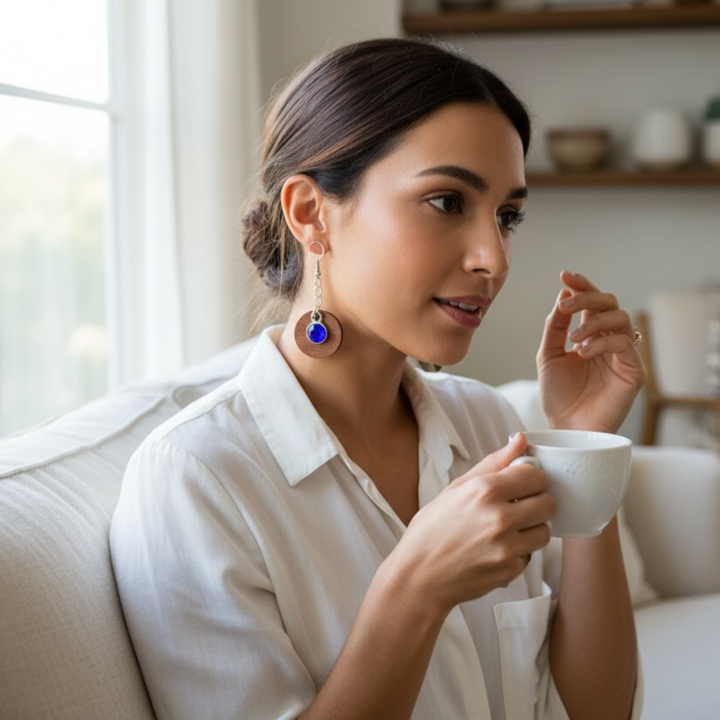 Ohrringe aus Naturkork