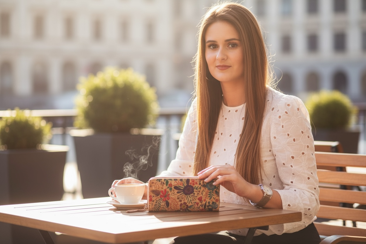 Kork-Geldbörse "Paixão"