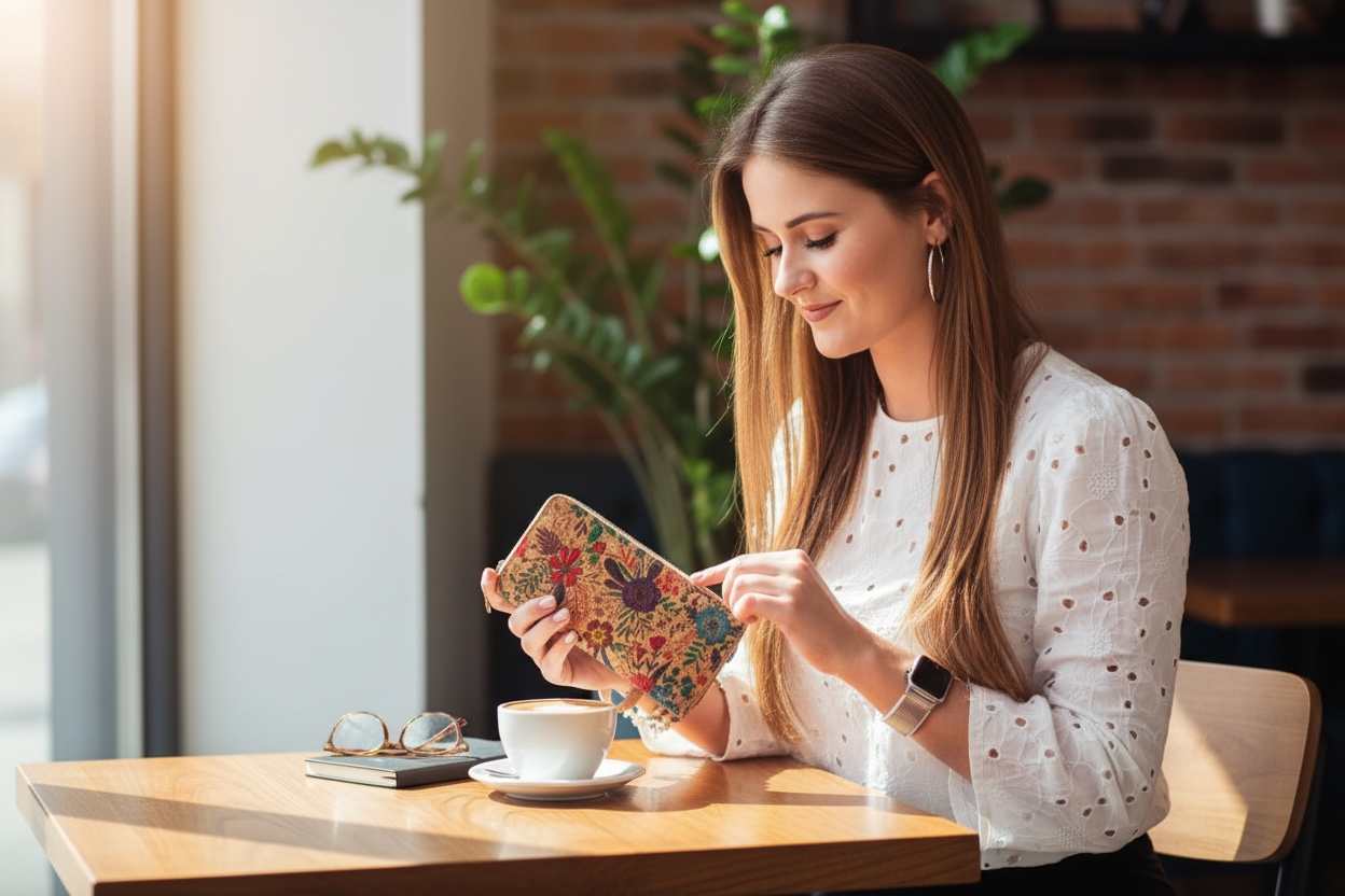 Kork-Geldbörse "Paixão"