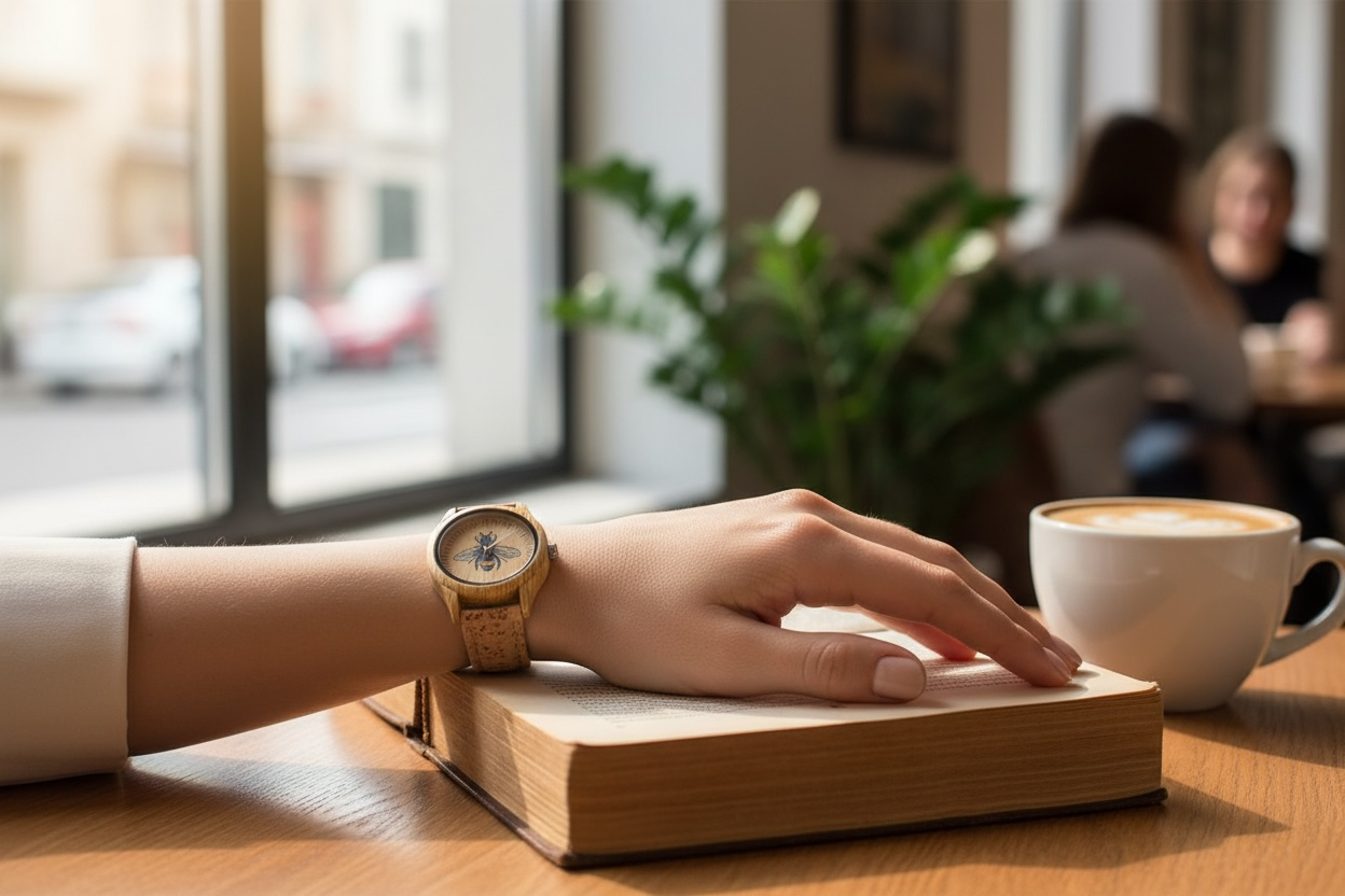 Damenuhr - Naturkorkuhr