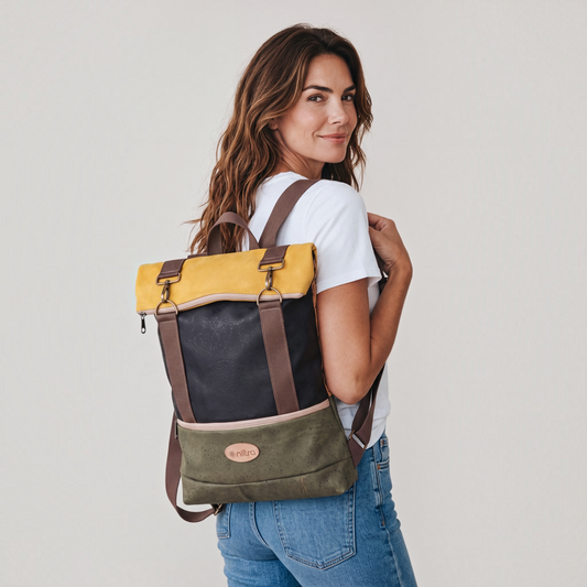 niltro Rolltop Rucksack aus Kork "Era"