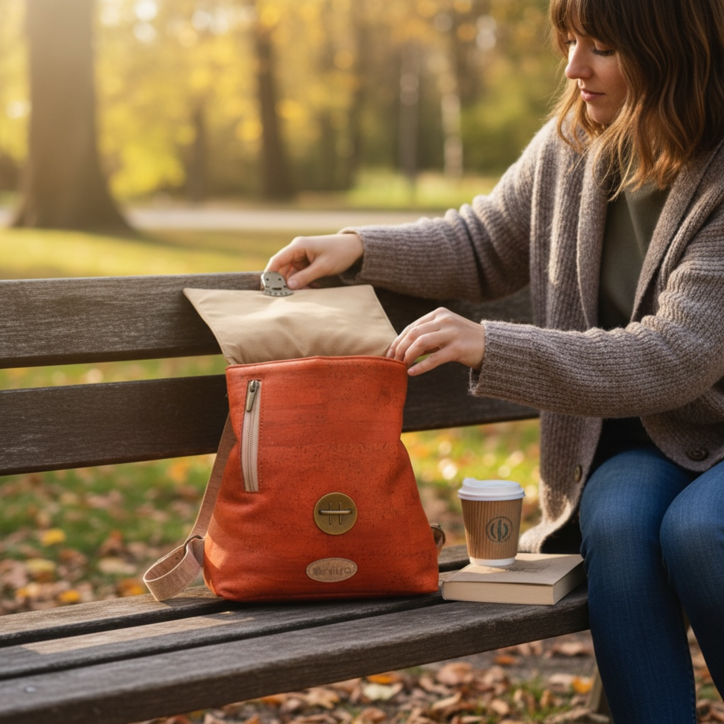 Rucksack und Umhängetasche
