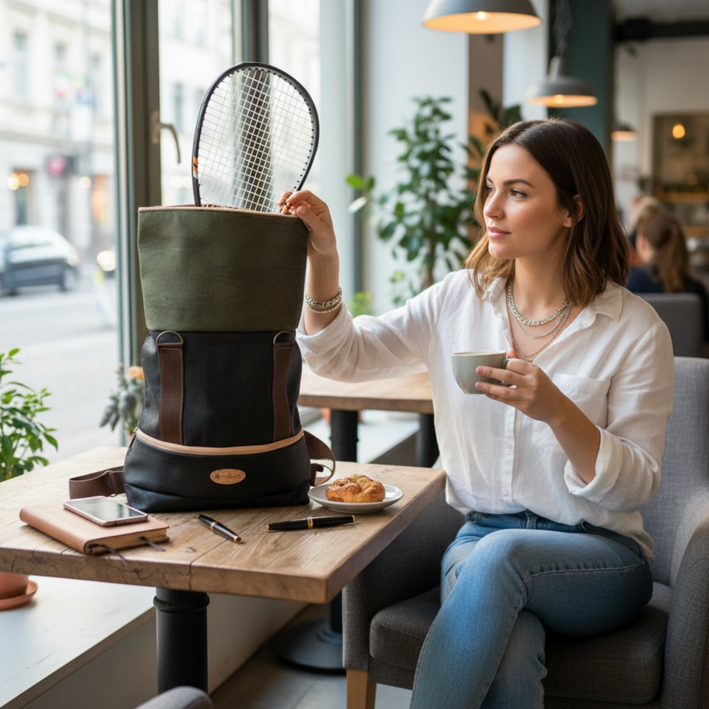 Unisex-Rucksack aus Kork, umweltfreundlich bei niltro.de kaufen