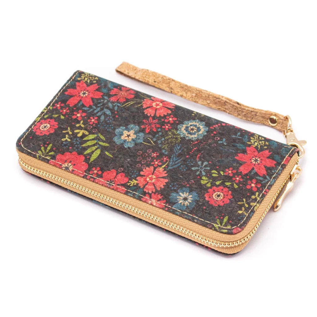 Kork-Geldbörse mit Reißverschluss