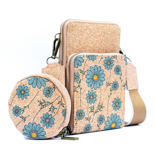 Handytasche aus Naturkork 'Flores'