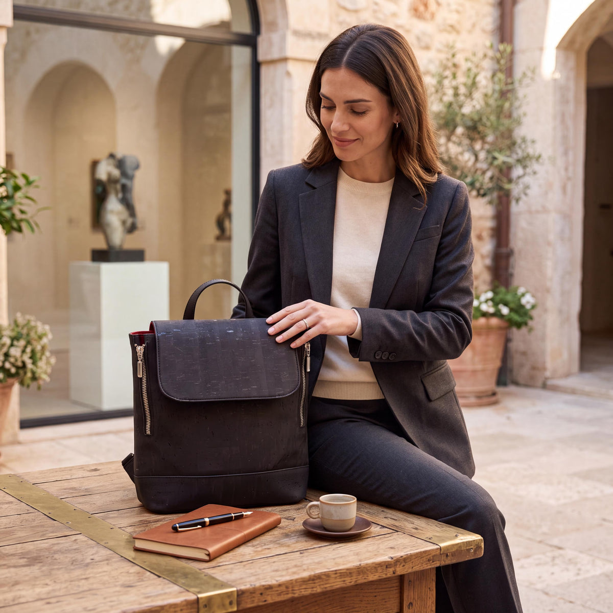 Rucksack aus Kork " Amalia"