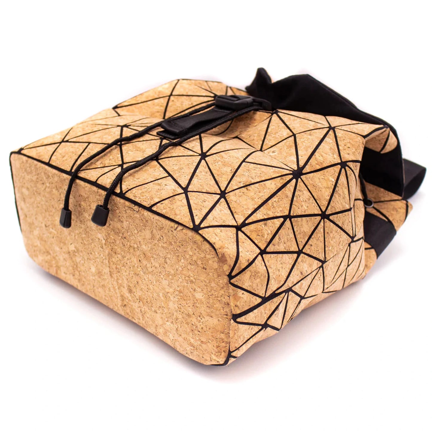 Geometrischer Korkrucksack Praktisch und vielseitig.