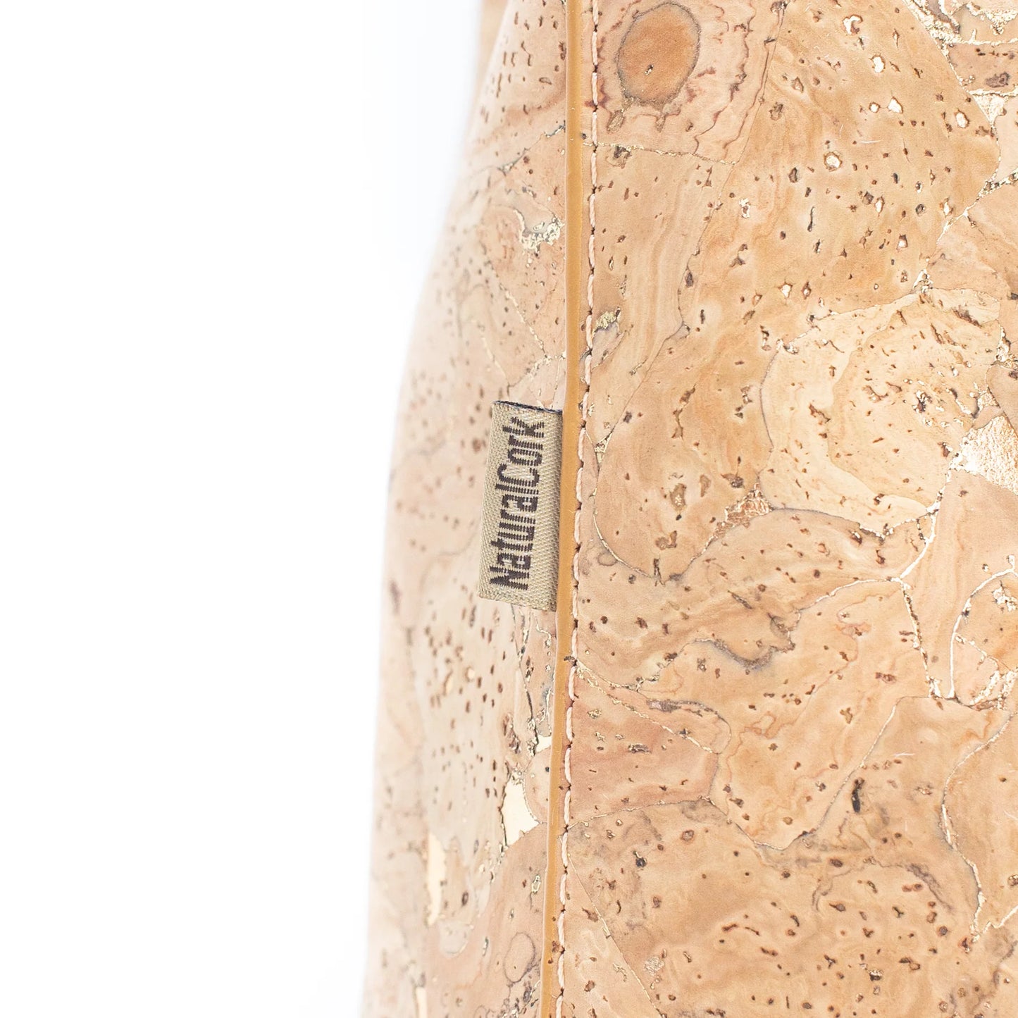 Mädchenrucksack aus Naturkork mit goldenem Kork