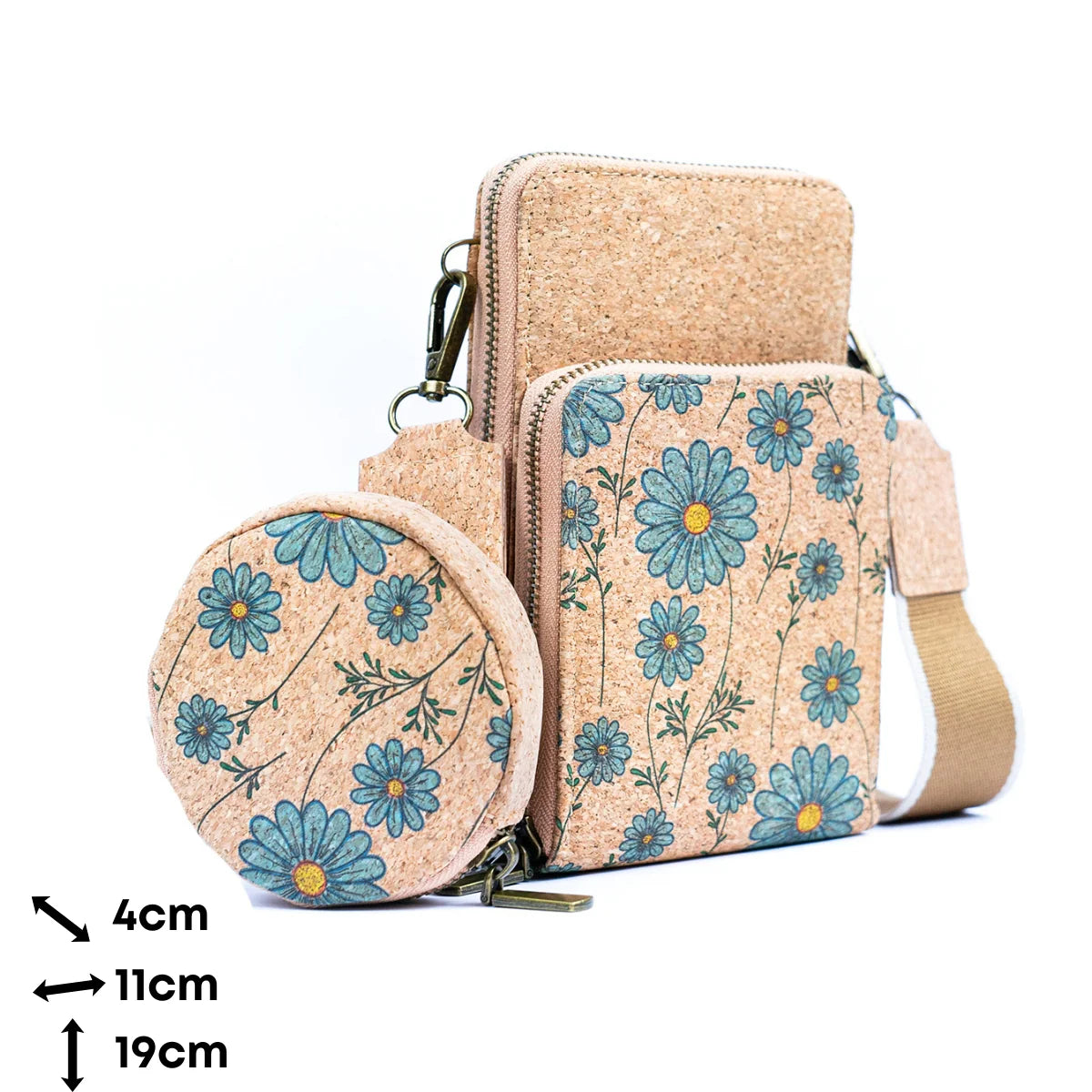 Handytasche aus Naturkork 'Flores'