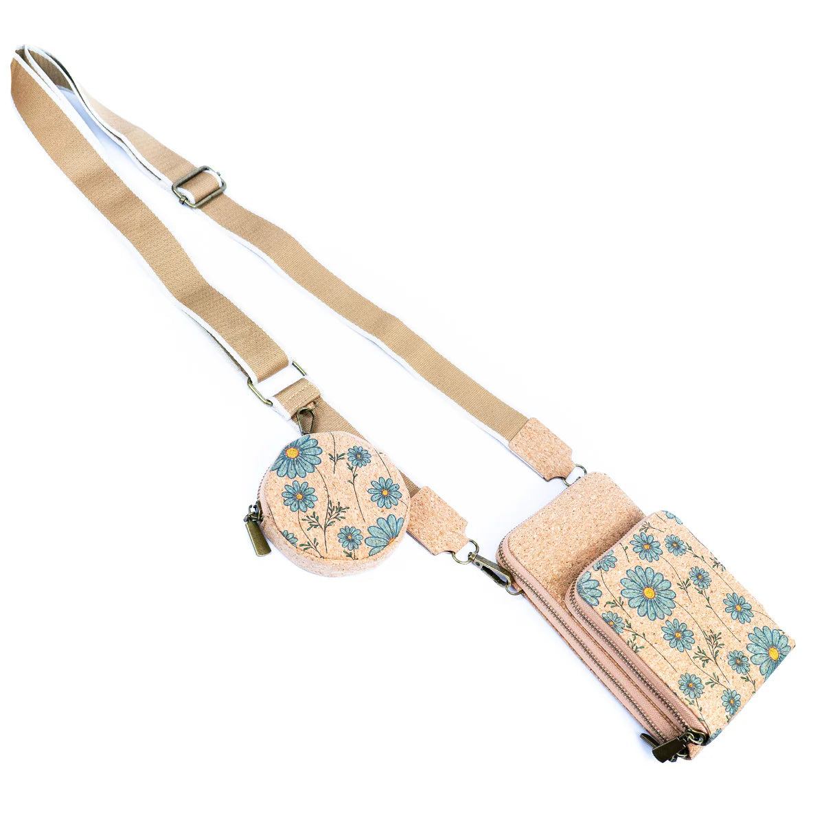 Handytasche aus Naturkork 'Flores'