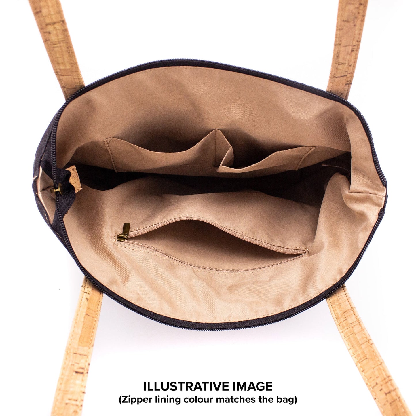 Damen-Umhängetasche - Shopper aus Kork