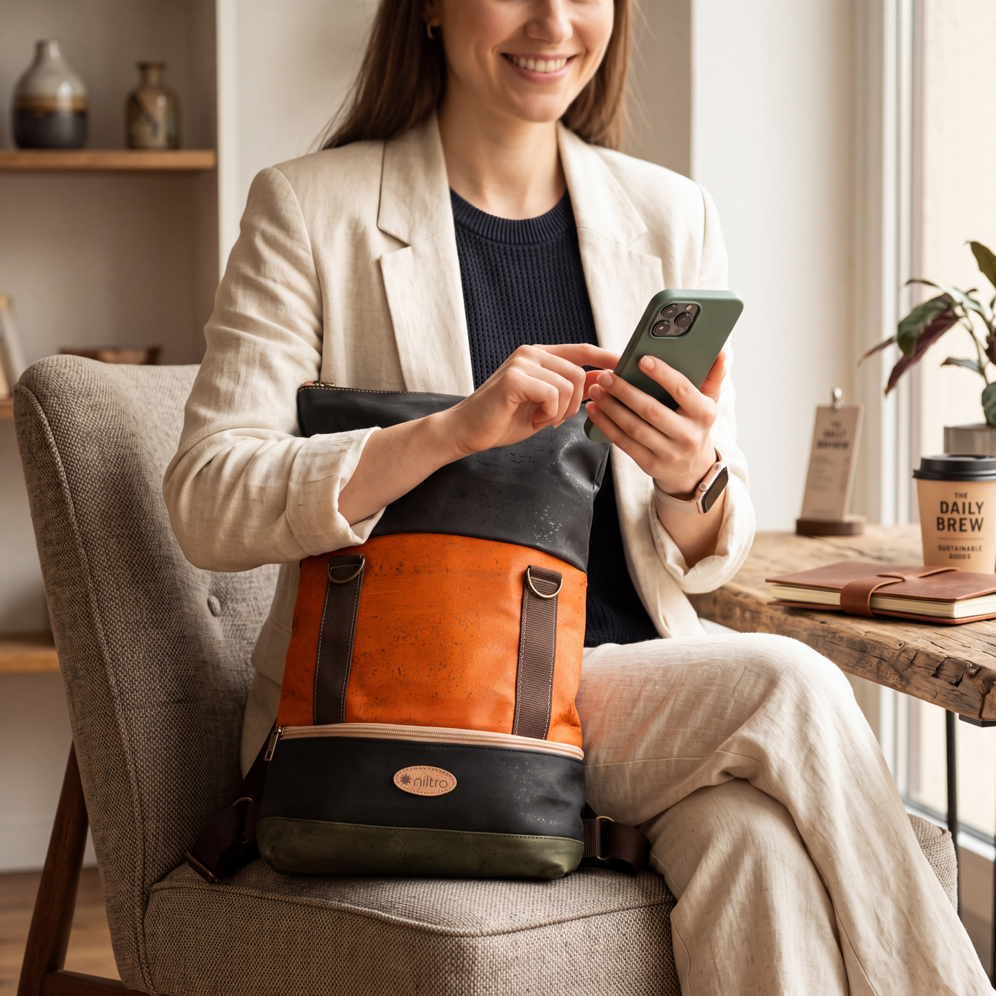 Dieses nachhaltige Accessoire ist perfekt für Freizeit, Arbeit oder Reisen. Ein einzigartiges Geschenk für umweltbewusste Modeliebhaber!