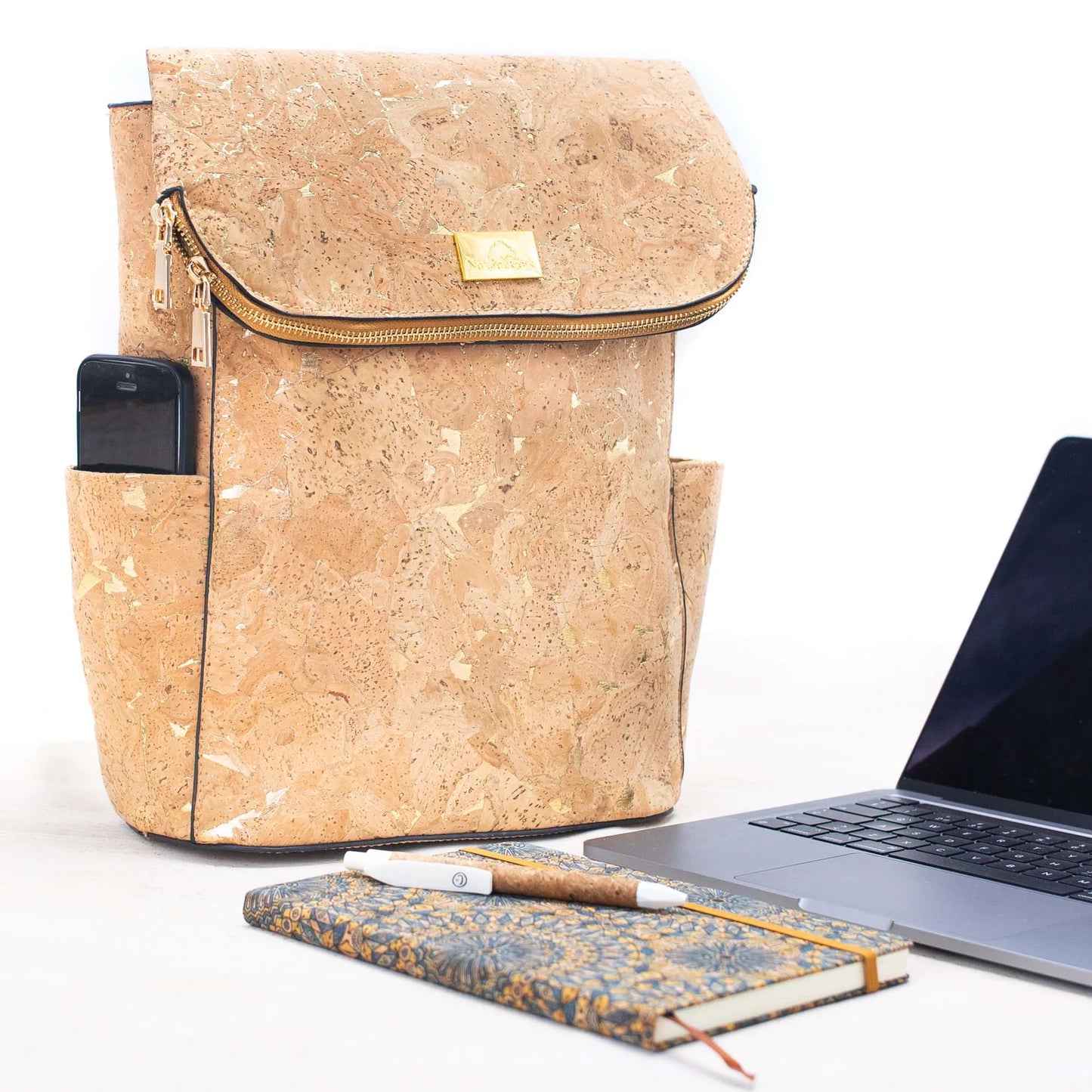 Damen Rucksack aus Korkstoff