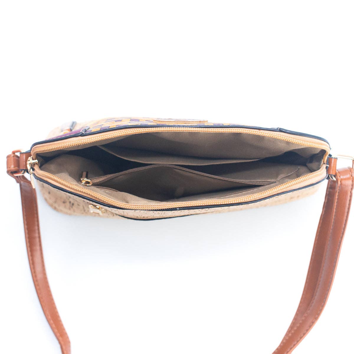 Damen-Umhängetasche aus Kork