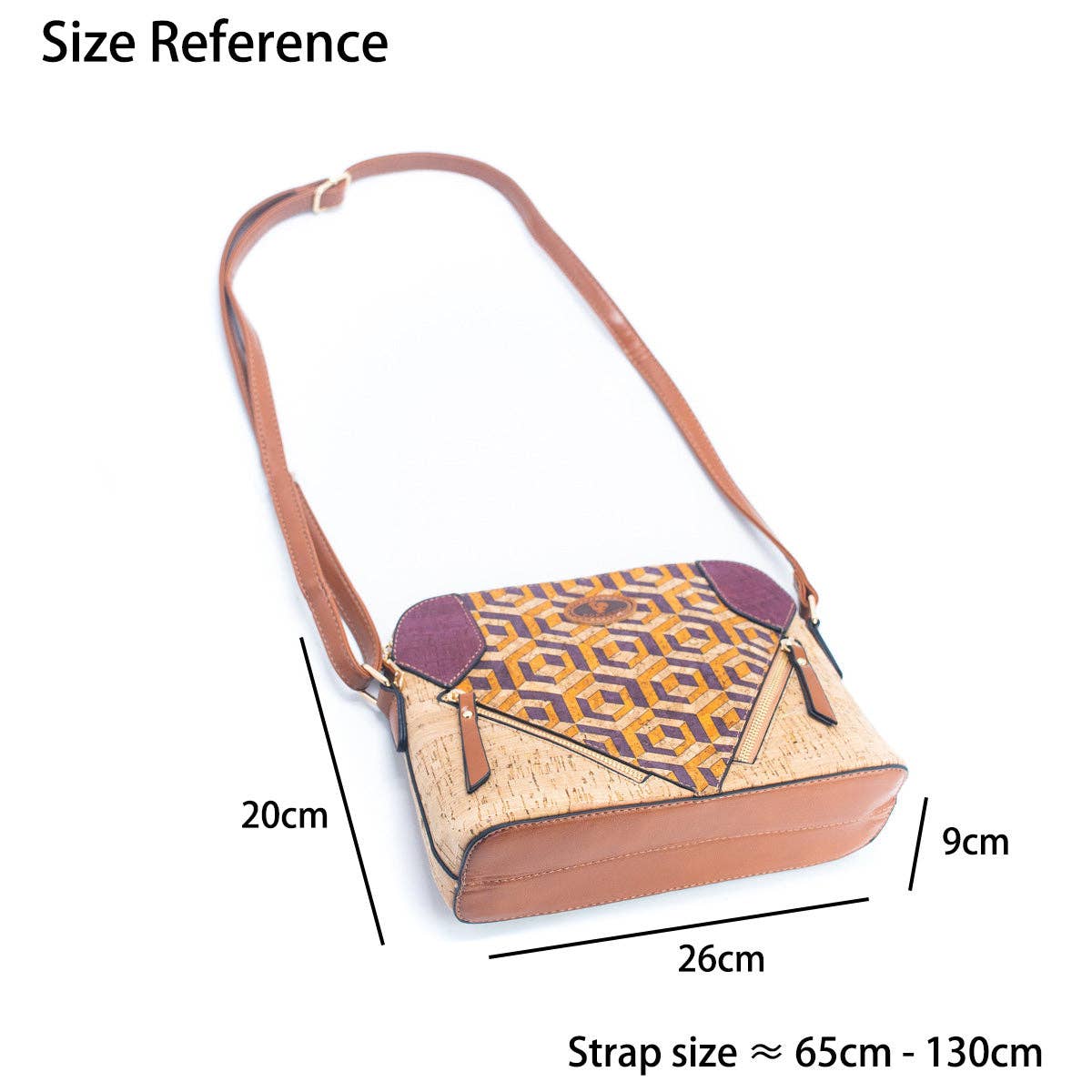 Damen-Umhängetasche aus Kork