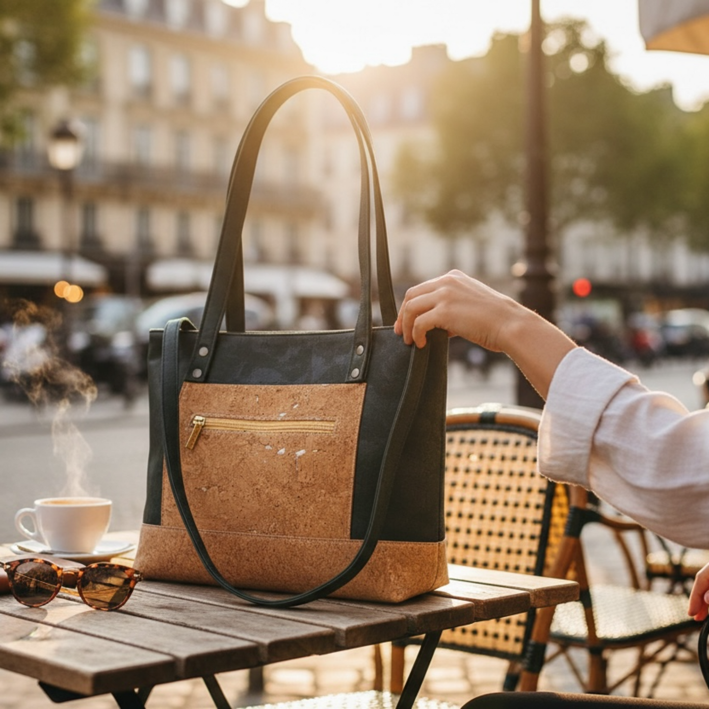 Modeaccessoires aus Kork