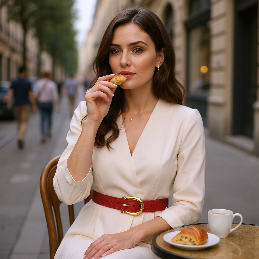 Gürtel aus rotem Kork