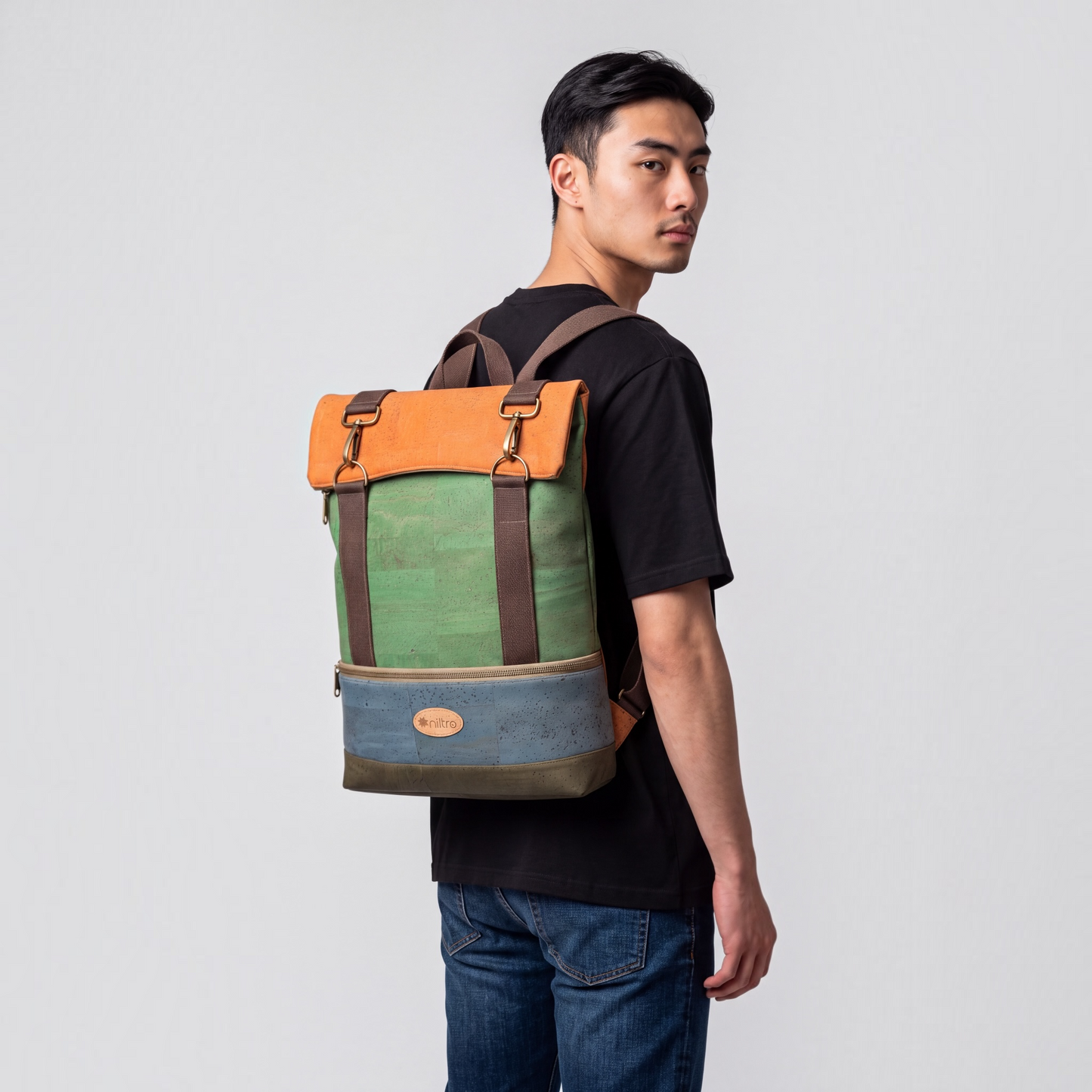 Handgefertigter Rucksack für Herren Made in Portugal