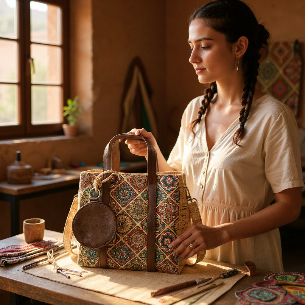 Handtasche aus Kork " Tejo"