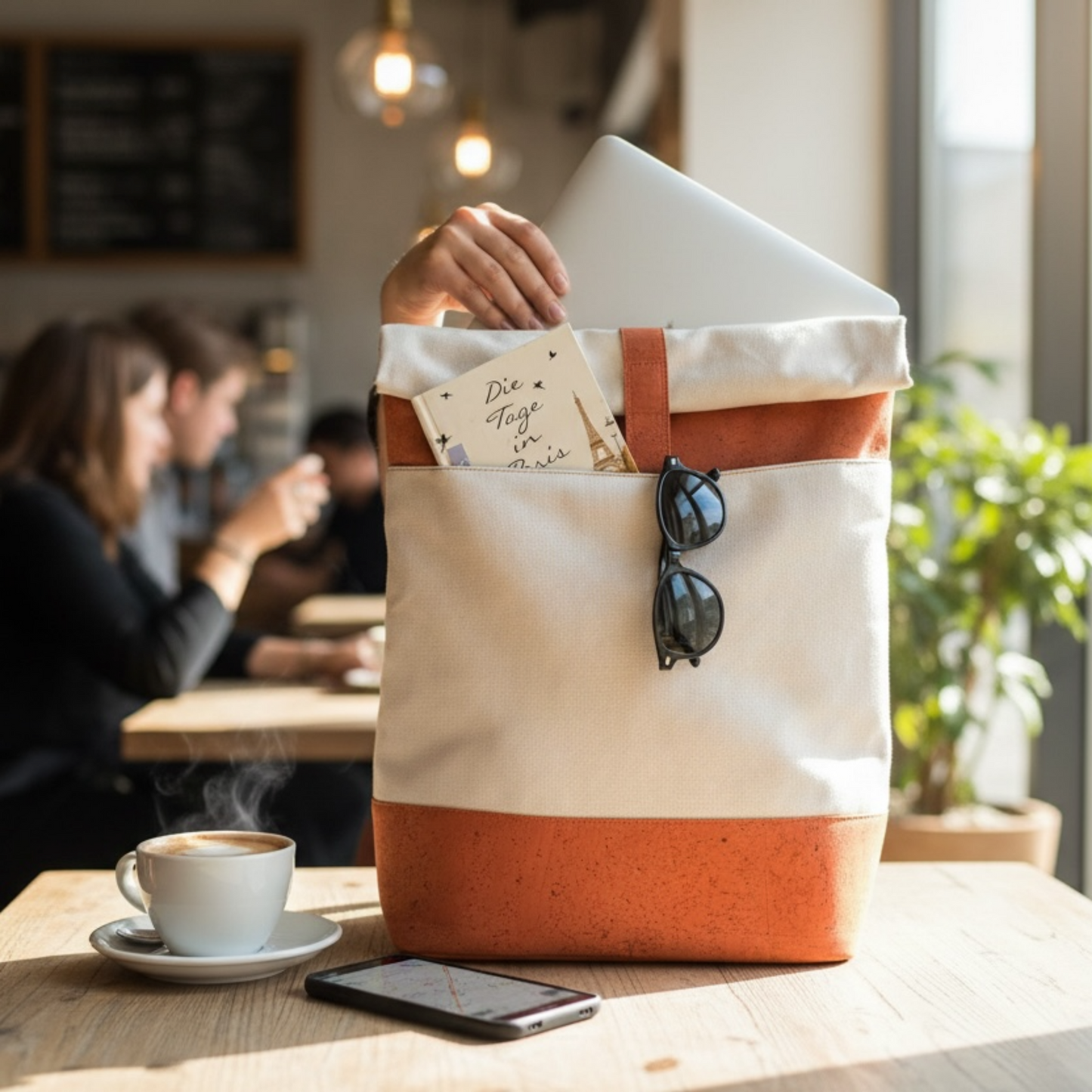 Gefertigt aus samtig weichen Korkleder