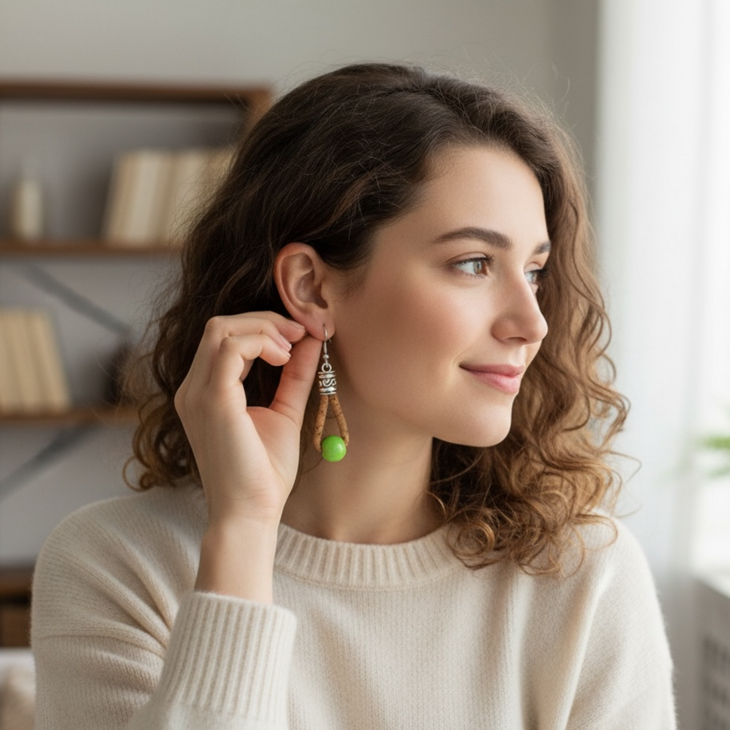 Korkohrring Kork-Schmuck 