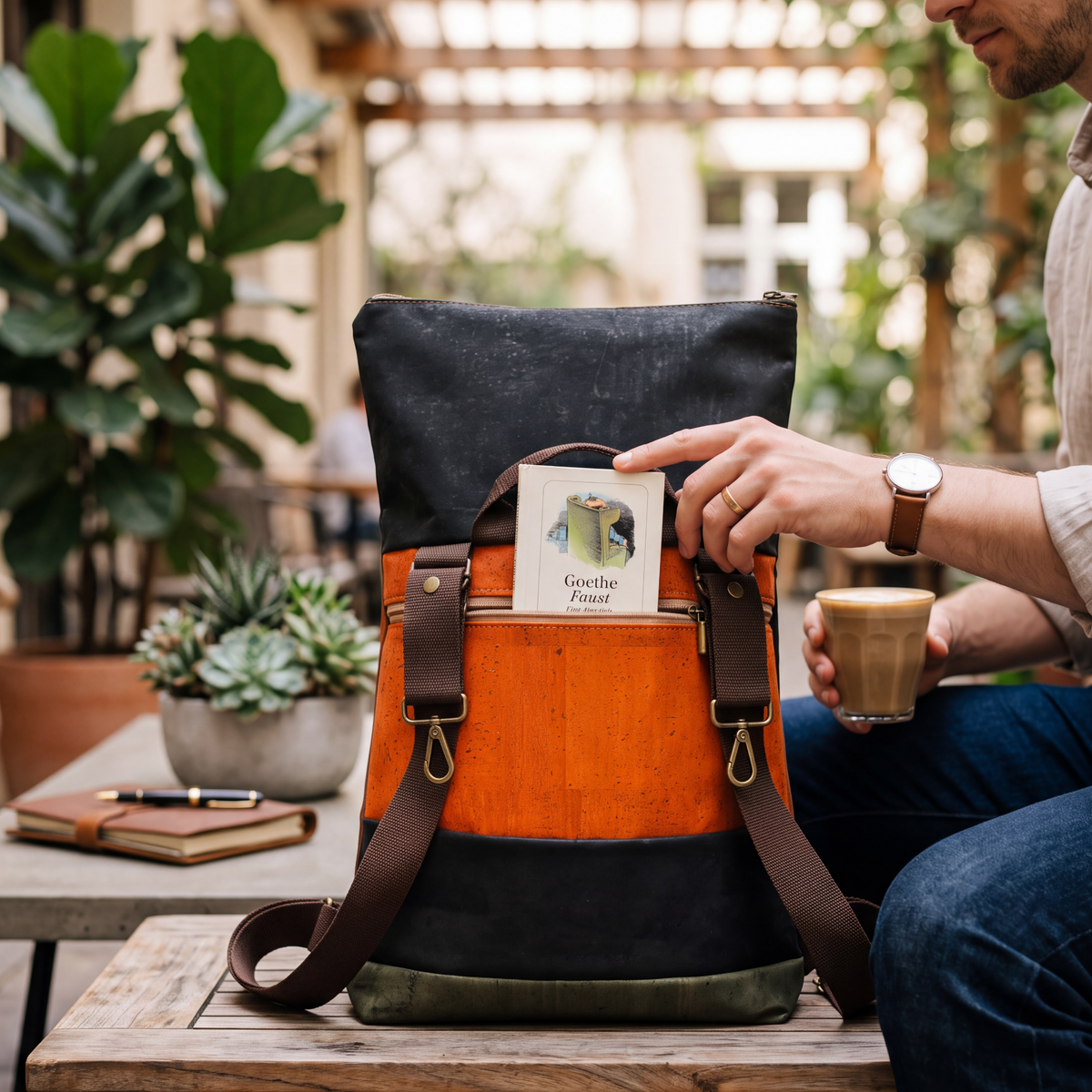 Die hochwertige Verarbeitung garantiert jahrelange Beständigkeit – unterstützt durch umfassende Garantie. Als Teil der niltro-Kollektion verkörpert dieser Kork Rucksack das Engagement für ethische Mode ohne Kompromisse bei Qualität oder Stil. Ein Investment in bewussten Luxus.
