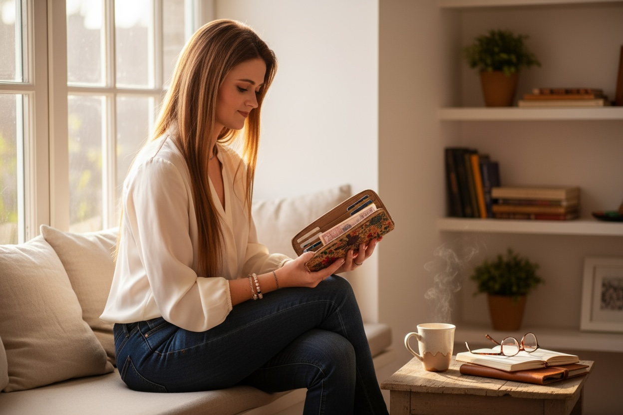 Kork-Geldbörse  "Paixão"