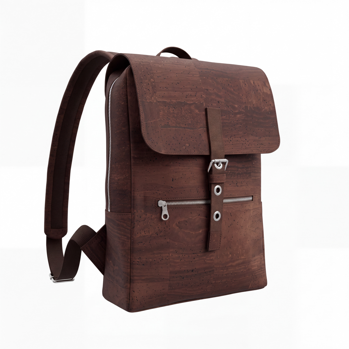 Großer, eleganter Unisex-Rucksack aus Kork, umweltfreundlich und handgefertigt