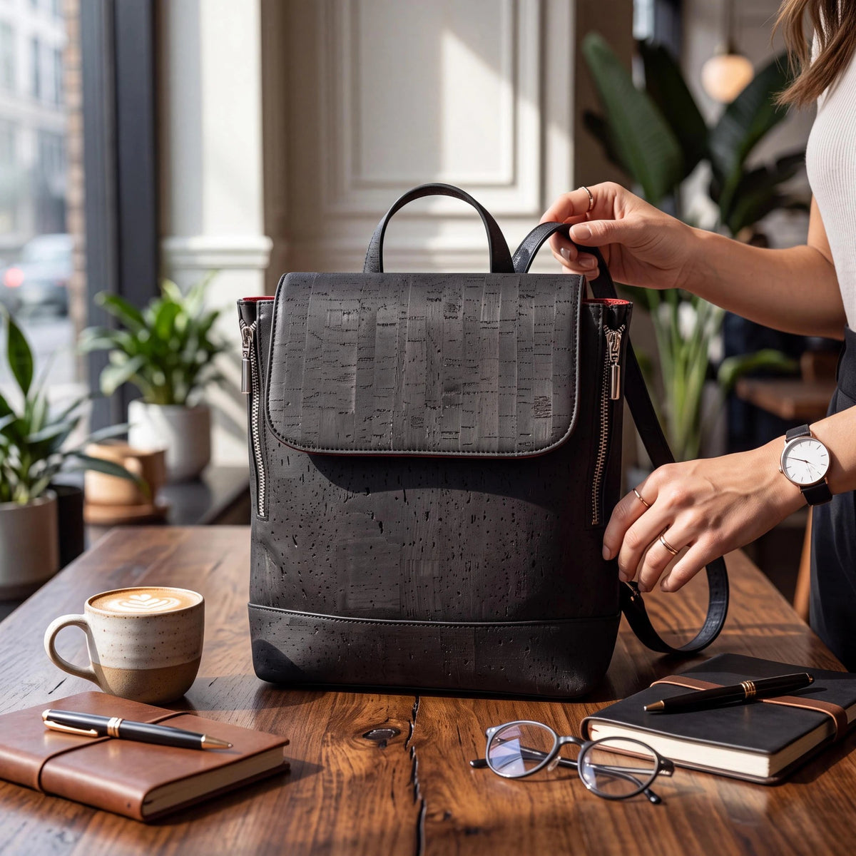 Rucksack aus Kork " Amalia"