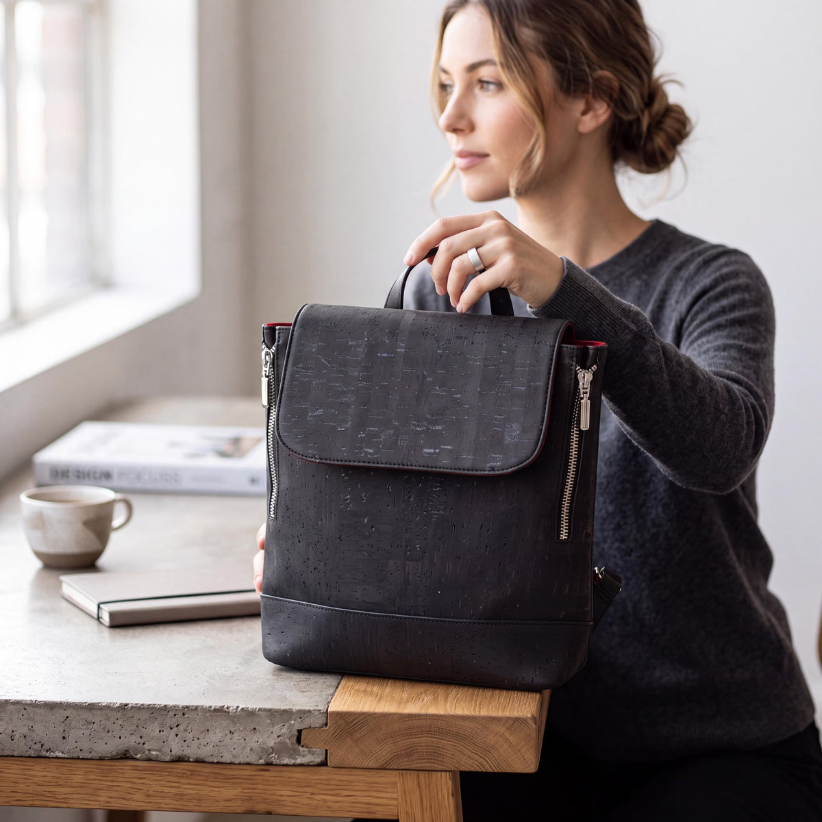 Rucksack aus Kork " Amalia"