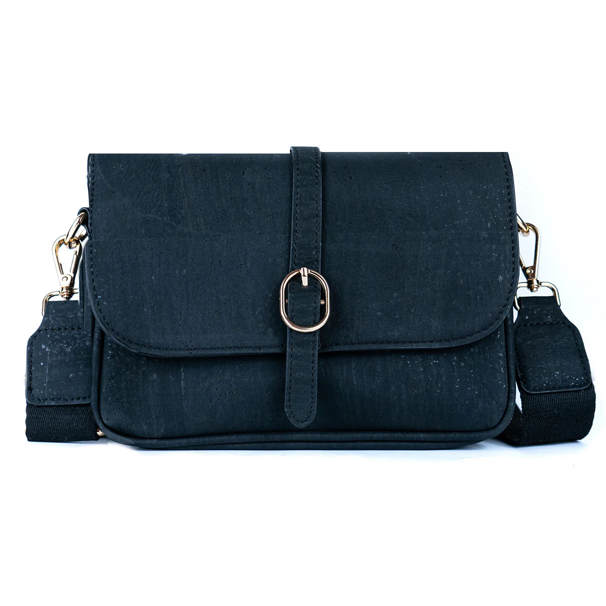 Elegante, einfarbige Kork-Umhängetasche für Damen