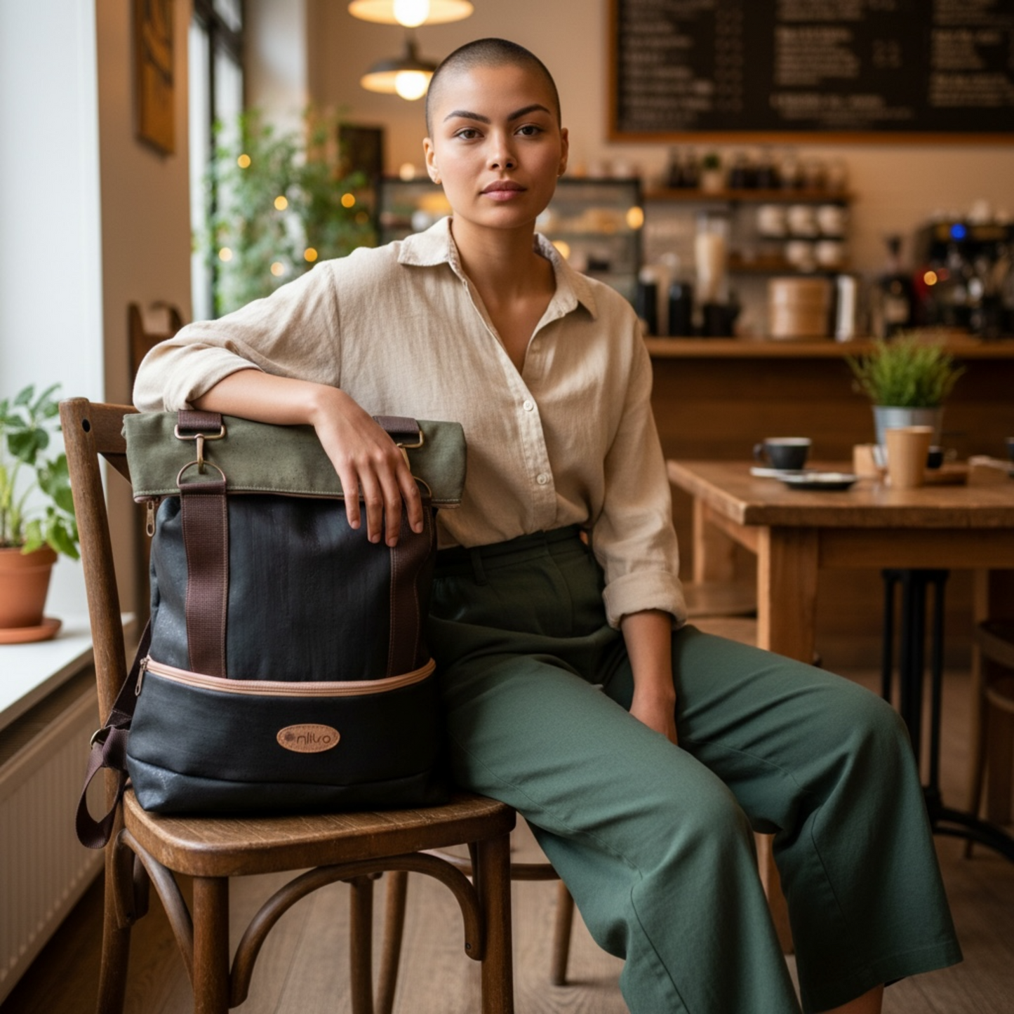 online kaufen moderner, umweltfreundlicher Rucksack aus Kork