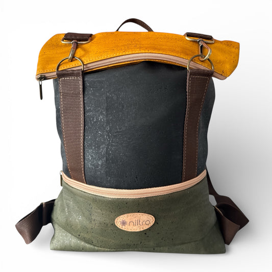 In Portugal hergestellter Rucksack aus Kork, dem besten Kork der Welt