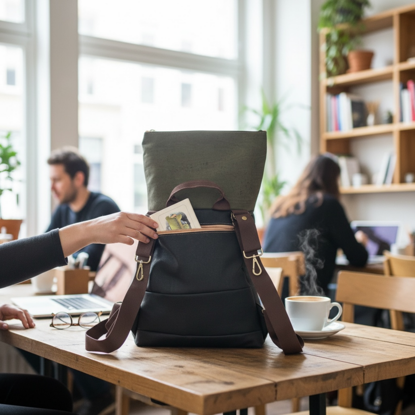 vegan Unisex-Rucksack aus Kork, umweltfreundlich bei niltro.de kaufen